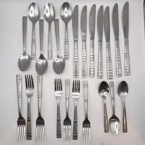 Mainstays Ashton Square Stainless Flatware Silverware 23 Piece Replacement Lot